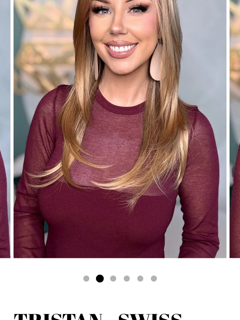 Chelsey Smith Crowns Tristan Light Brown to Blonde Ombre Long Synthetic Wig